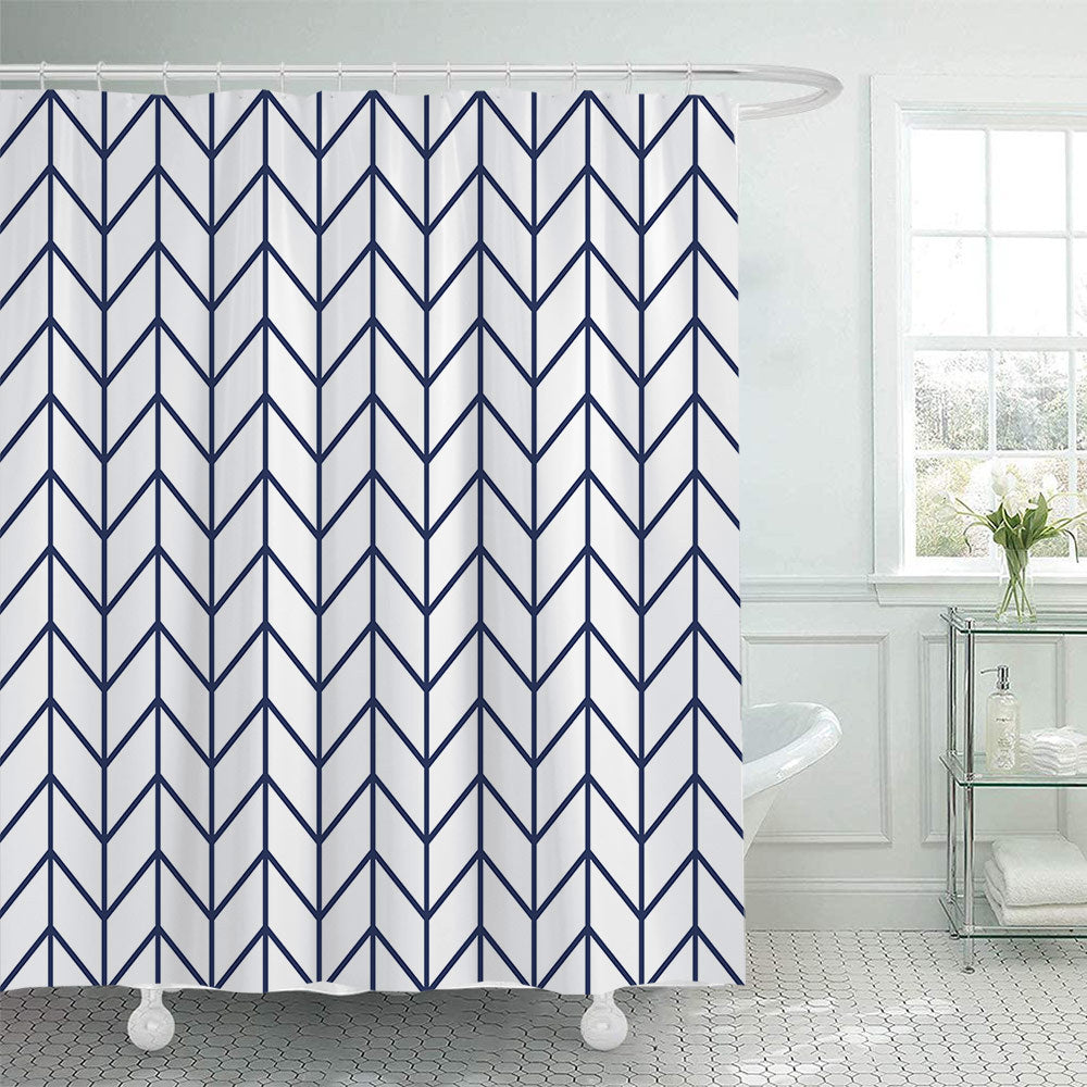 Modern Geometric Shower Curtain Bowlift