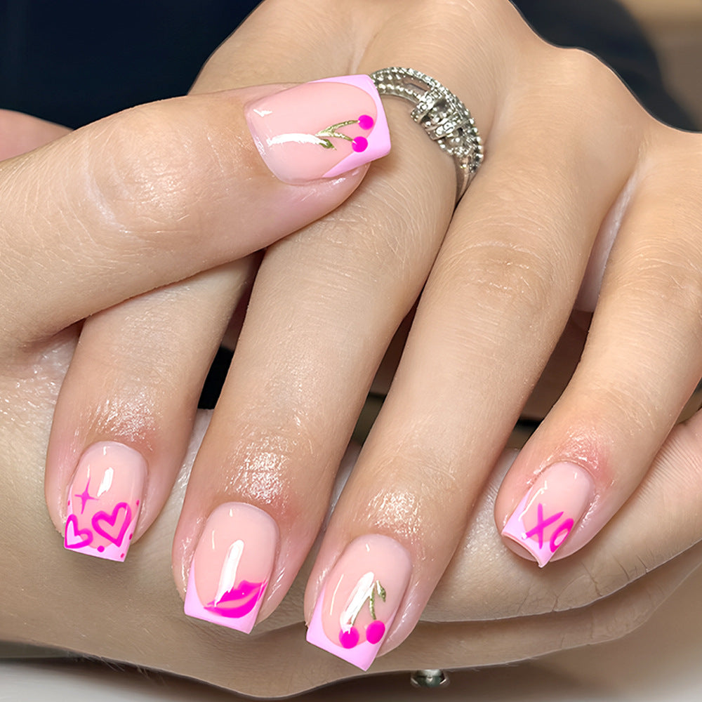 Artistic Abstract Press-On Nails Bowlift