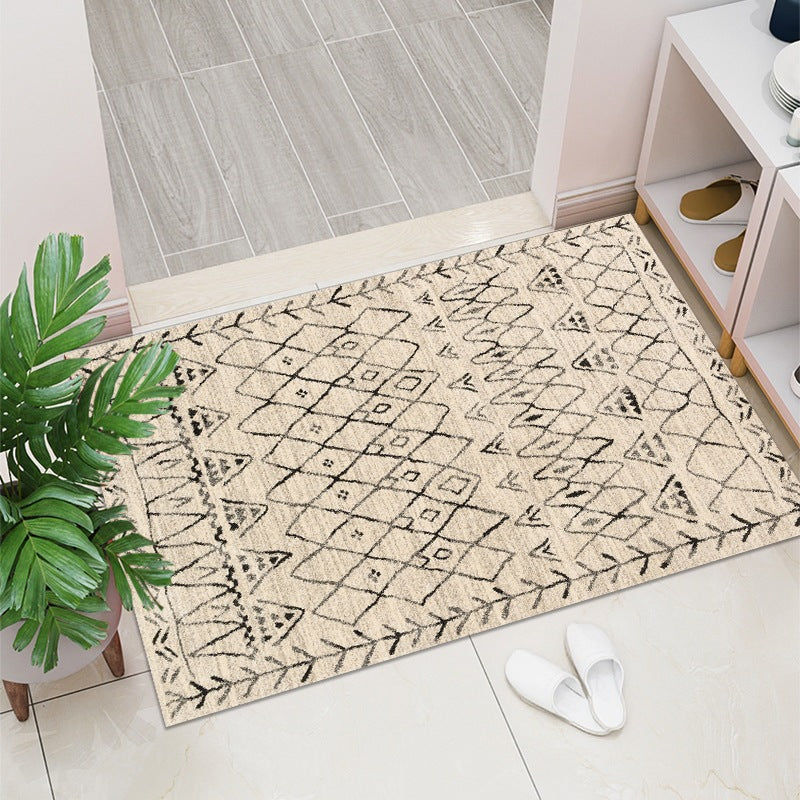 Geometric Pattern Decorative Floor Mat Bowlift