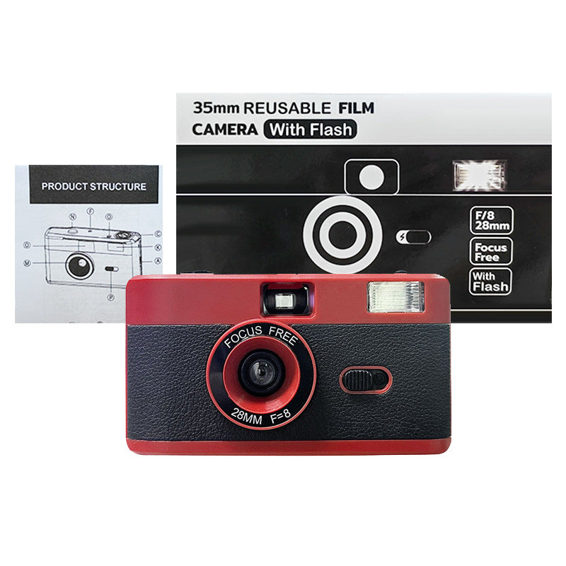 35mm Reusable Film Camera with Flash Bowlift