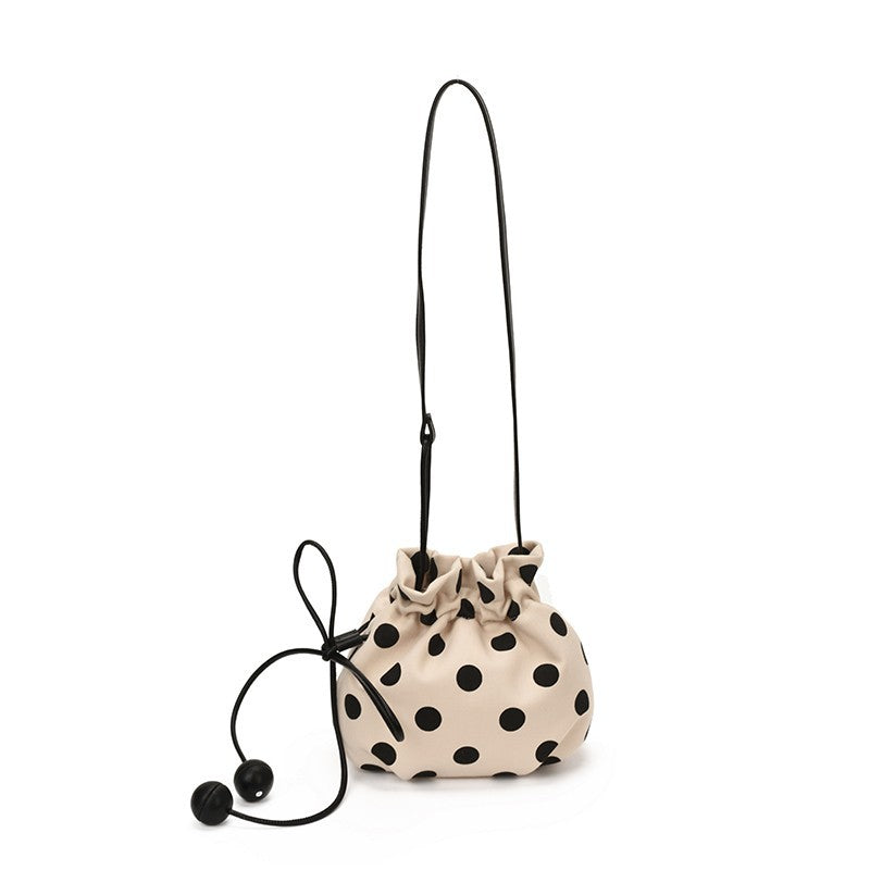 WoFun Polka Dot Drawstring Mini Handbag Bowlift