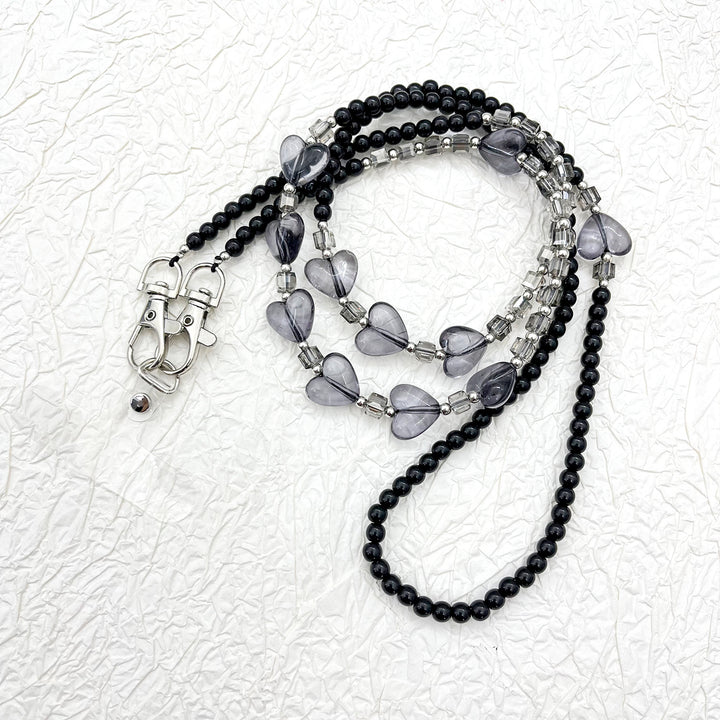 Beaded Eyewear Chain with Stylish Checker Design Bowlift