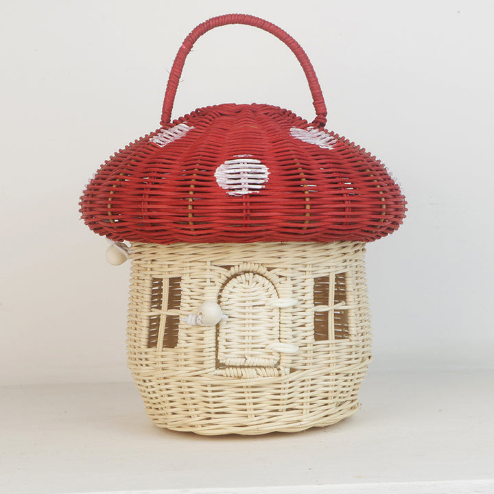 Playful storage basket in mushroom design Bowlift
