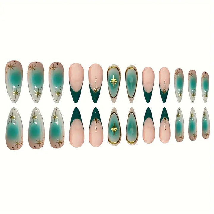 Elegant Stiletto Nail Art Extensions with Decorative Elements Bowlift