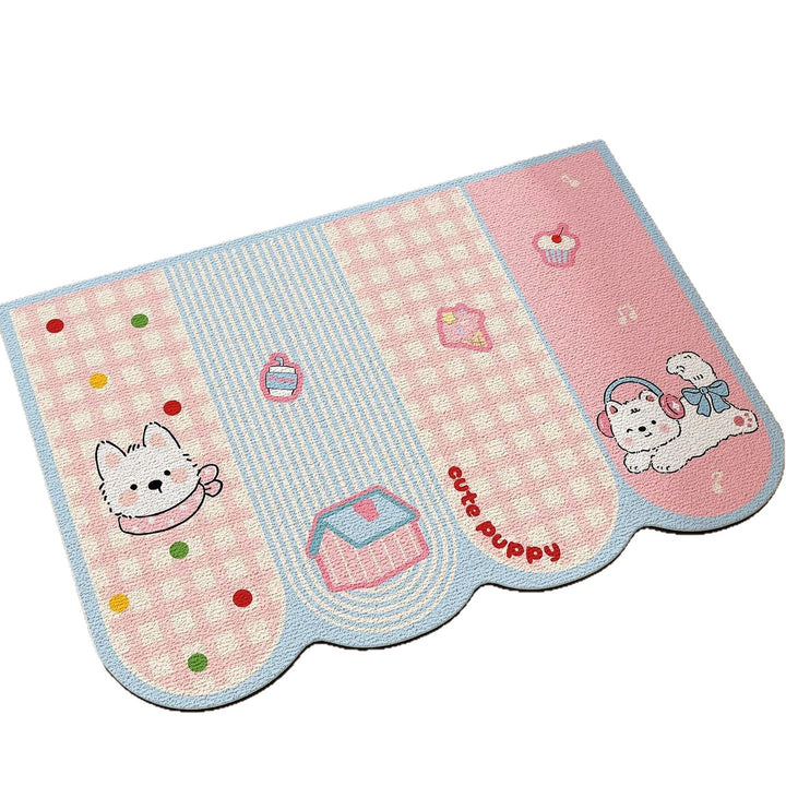 Cute Cartoon Dog-Themed Bath Mat Bowlift