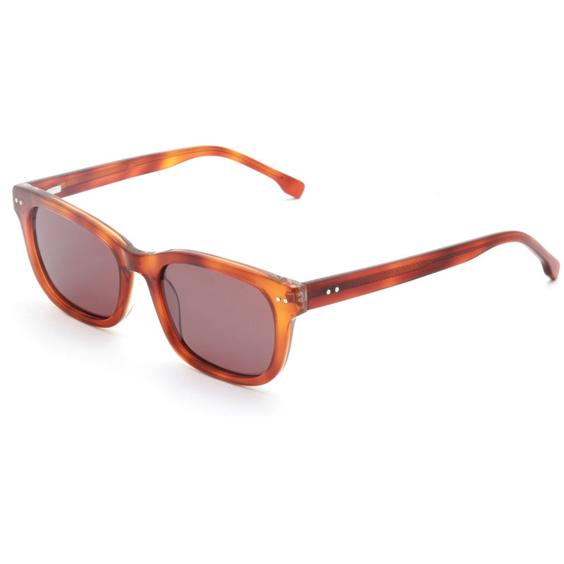 Women's trendy square sunglasses with transparent frame Bowlift