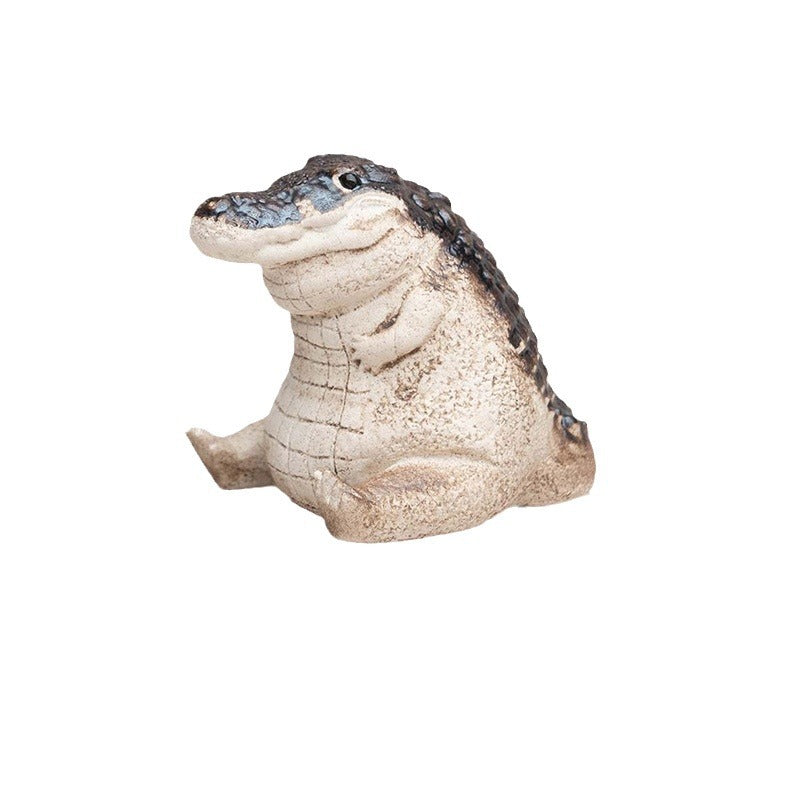Decorative Crocodile Figurine Bowlift