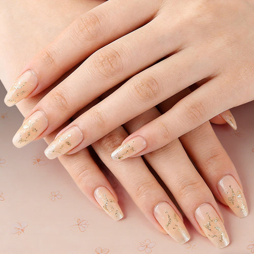 Glittery Elegance Press-On Nail Set Bowlift
