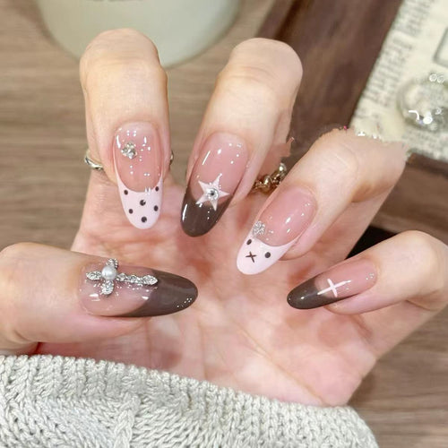 Creative Themed Press-On Nail Set Bowlift