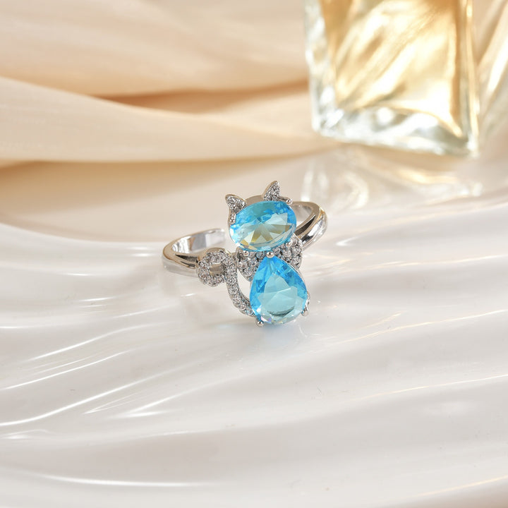 Double-Band Heart Halo Ring With Pavé Accents