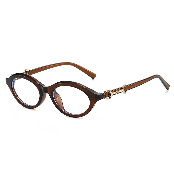 Fashionable Retro Oval Sunglasses Bowlift
