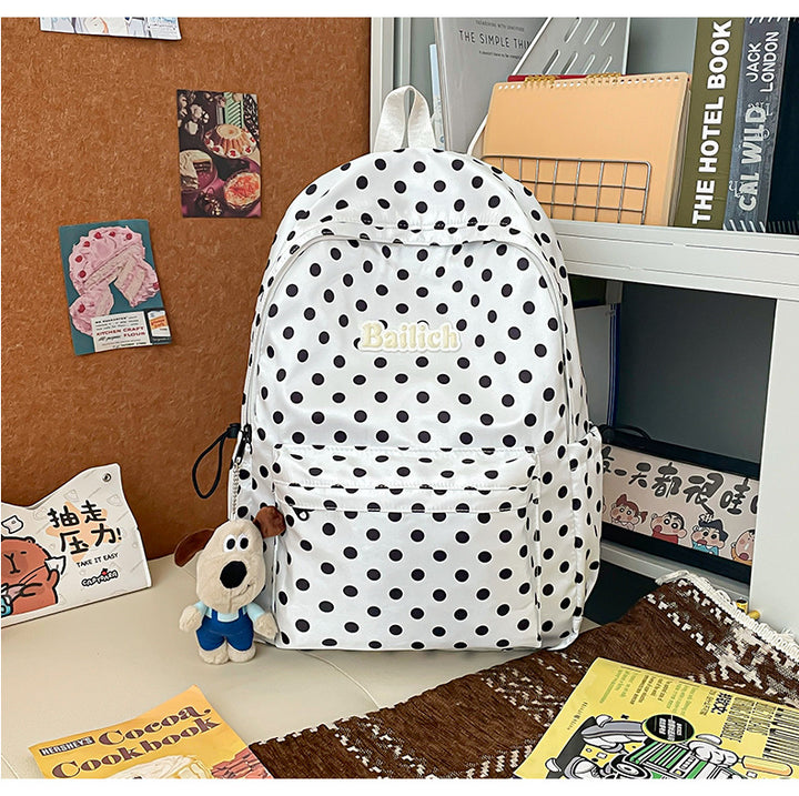 Stylish Polka Dot Backpack