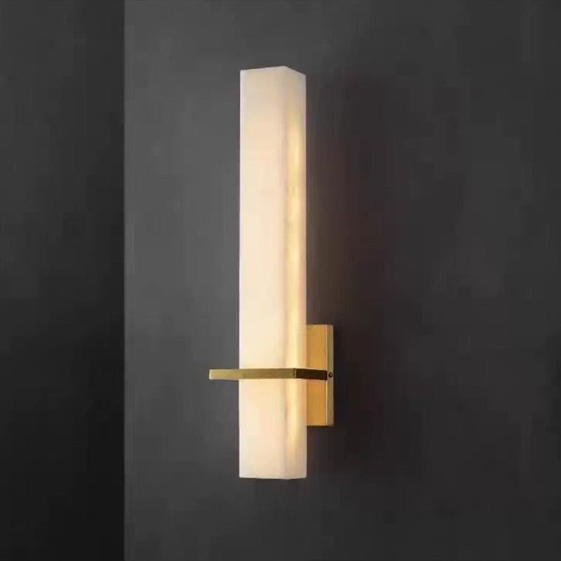 Modern Vertical Wall Sconce with Frosted Illumination