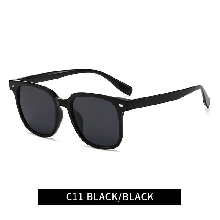 Women's modern square sunglasses with stylish, transparent frame Bowlift