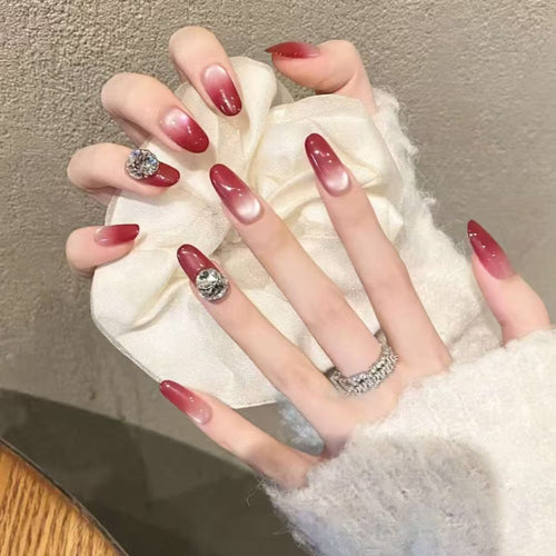 Ombre Stiletto Press-On Nails Bowlift