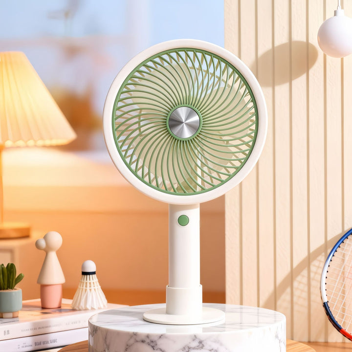 Women's Portable Table Fan with Adjustable Tilt Angle and USB Connection Bowlift