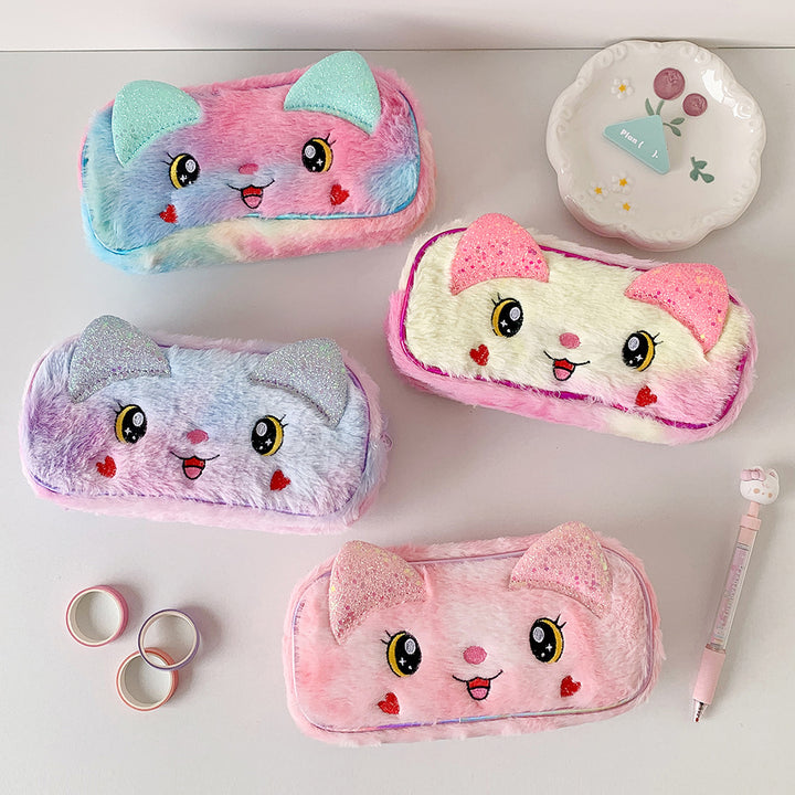 Plush Animal-Themed Pencil Case Bowlift
