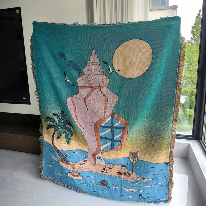 Artistic Jacquard Throw Blanket