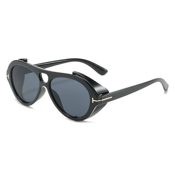 Retro-Inspired Shield Sunglasses Bowlift