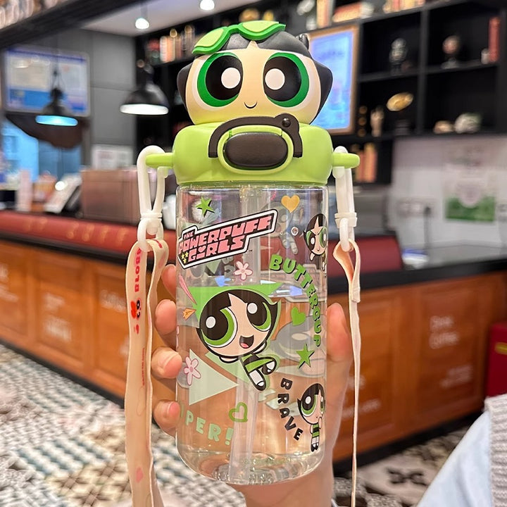 Ladies interactive drinking bottle with character design Bowlift
