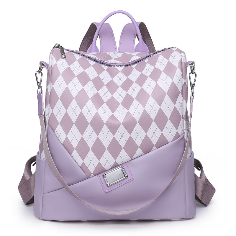 Stylish Harlequin Pattern Backpack