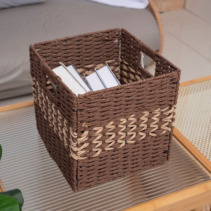 Decorative Woven Storage Cube Bowlift