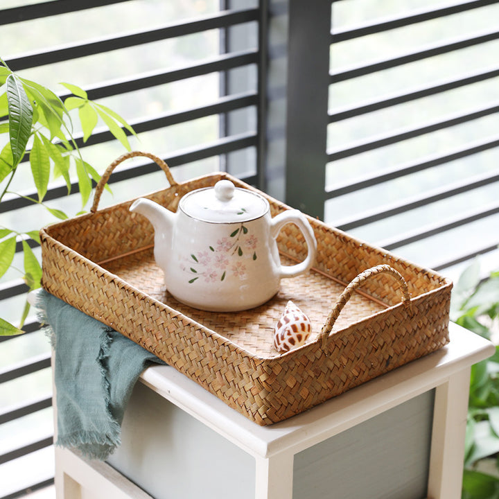 Handwoven Multi-Purpose Serving Tray Bowlift