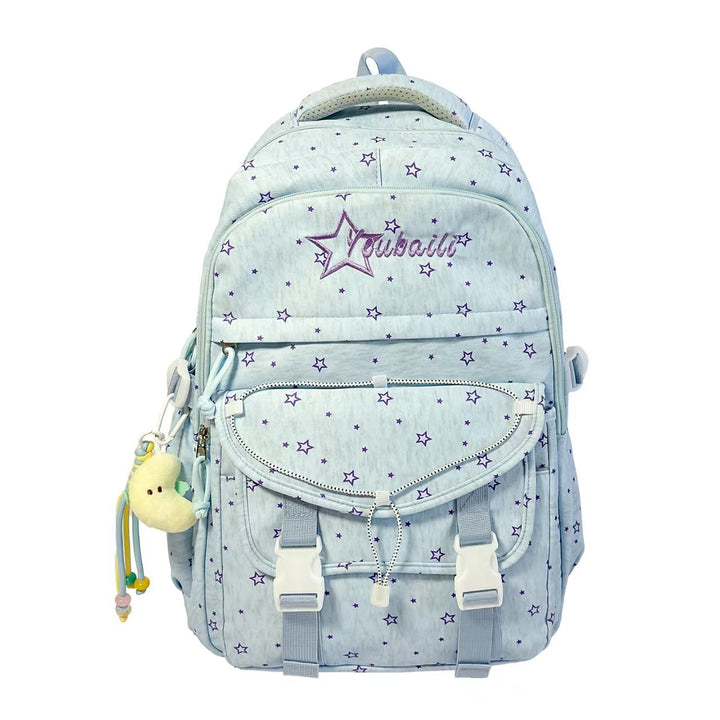 Star Patterned Student Backpack Bowlift