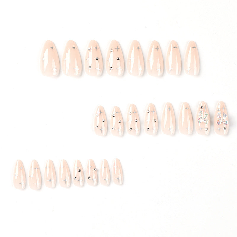 Artful stiletto nails with elegant decoration design Bowlift