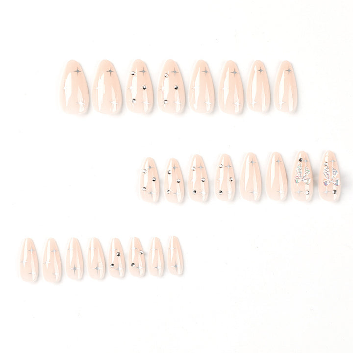 Artful stiletto nails with elegant decoration design Bowlift