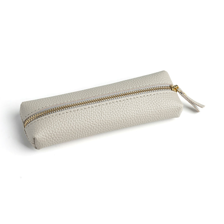 Leather Zippered Pencil Case Bowlift
