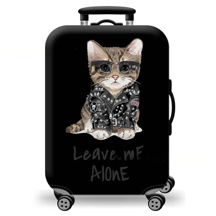 Unisex hard-shell suitcase with playful cat design Bowlift