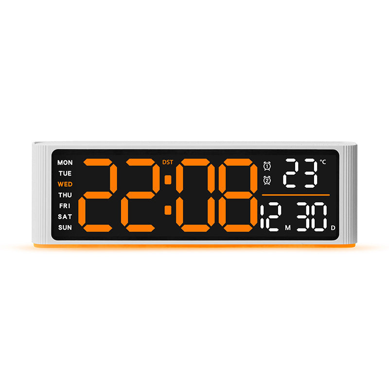 Digital LED alarm clock with temperature and day of week display Bowlift