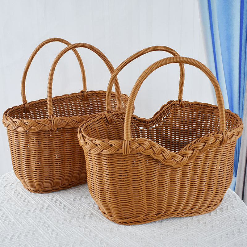 Braided Woven Storage Basket Bowlift
