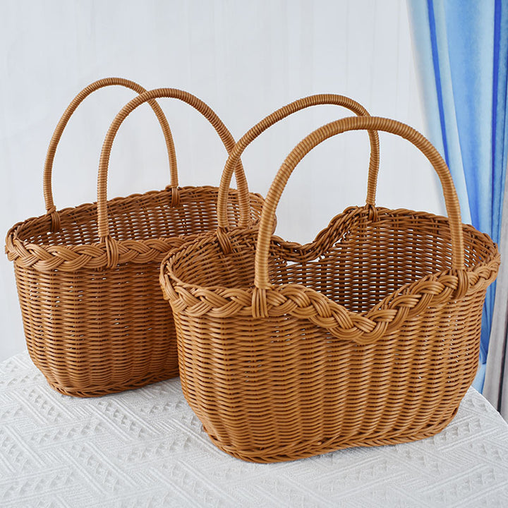 Braided Woven Storage Basket Bowlift