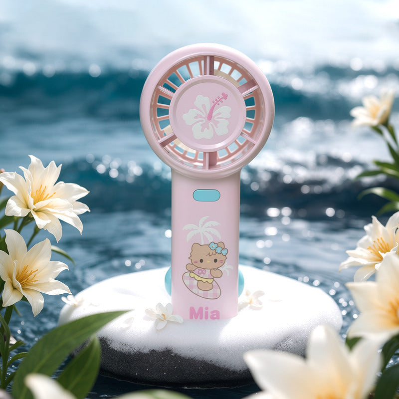 Portable Cute Themed Handheld Fan Bowlift