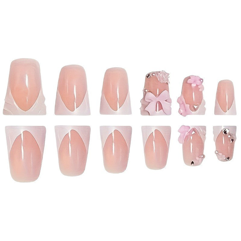 Decorative Floral Acrylic Nail Art Bowlift