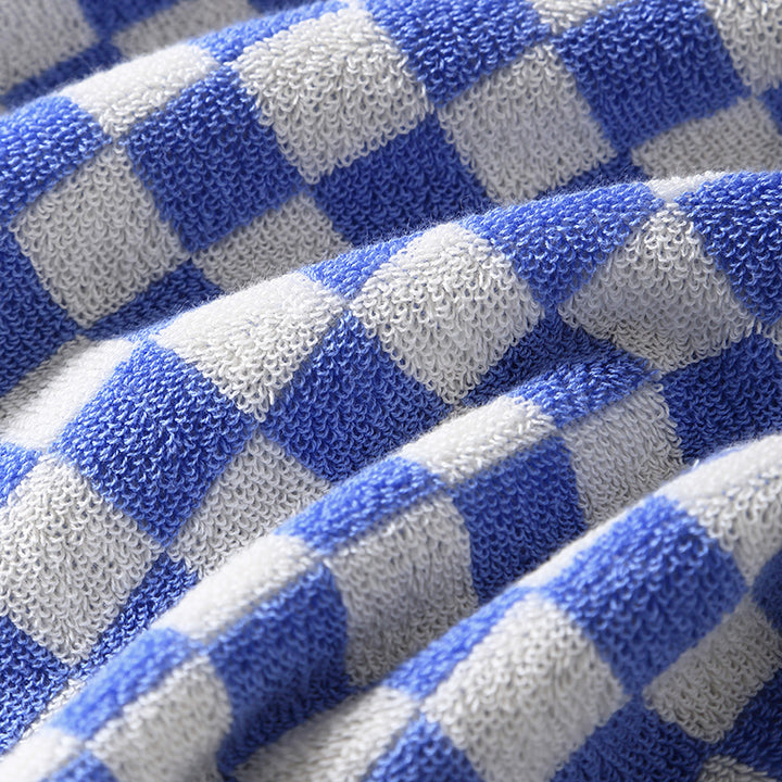 Women Elegant Terry Bath Towel with Striped Pattern Bowlift