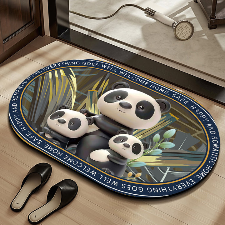 Whimsical Cabbage-Themed Welcome Mat Bowlift