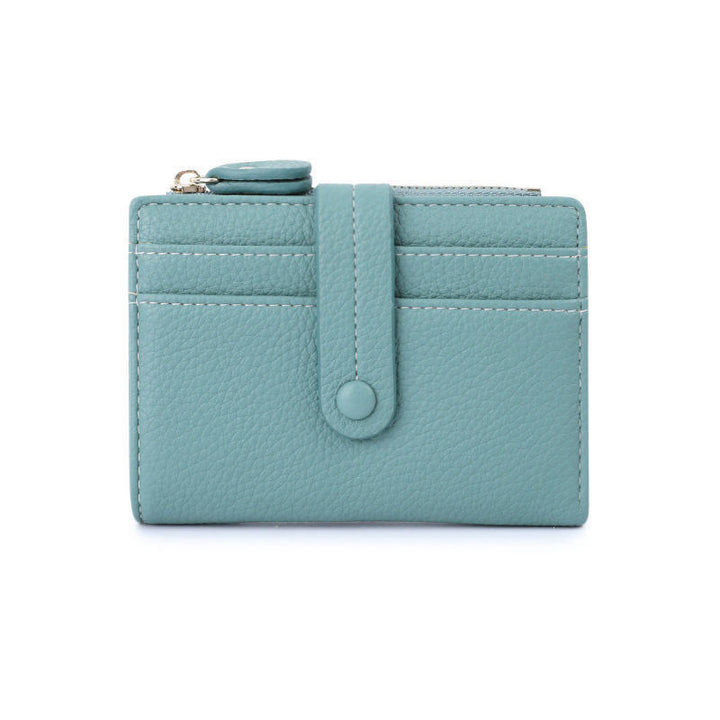 Textured Leather Zippered Card Pouch Bowlift