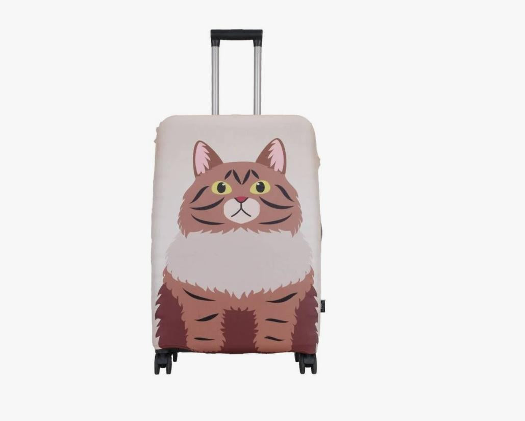 Unisex nan elastic suitcase cover with 3D dog design for trolley, stretchy and scratch-resistant Bowlift