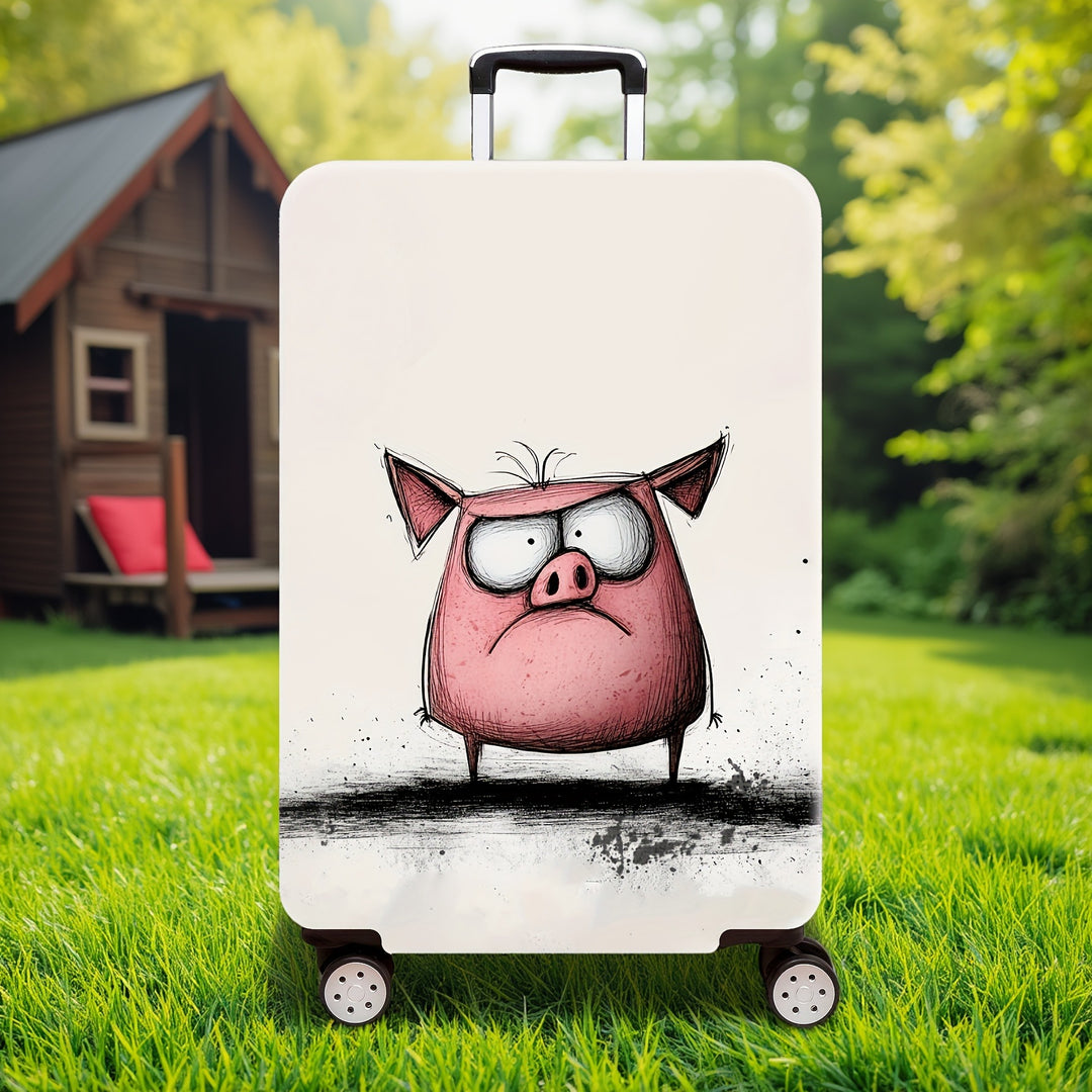 Cartoon Bull Design Hard Shell Suitcase Bowlift