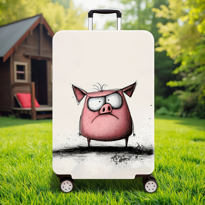Cartoon Bull Design Hard Shell Suitcase Bowlift