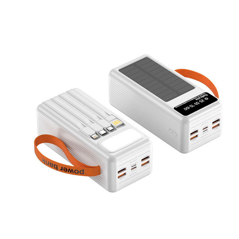 Multifunctional Solar Power Bank with Digital Charging Display Bowlift