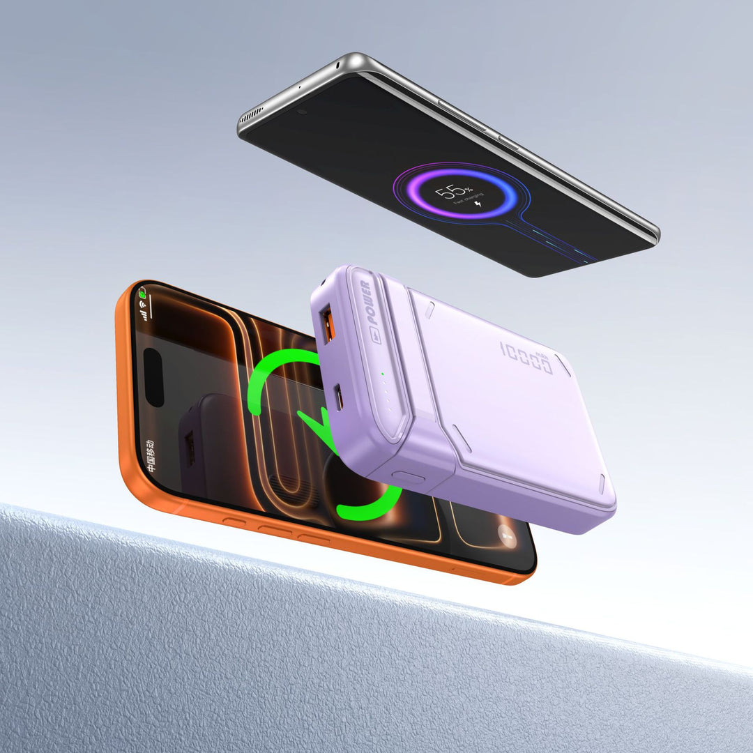 Wireless power bank with inductive fast charger and smart charging indicator Bowlift