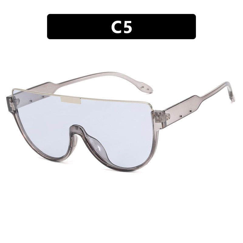 Women's futuristic sports sunglasses with high-gloss frame Bowlift