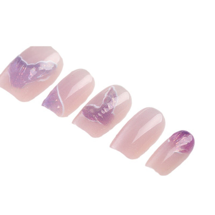 Butterfly Pattern Press-On Nail Set Bowlift
