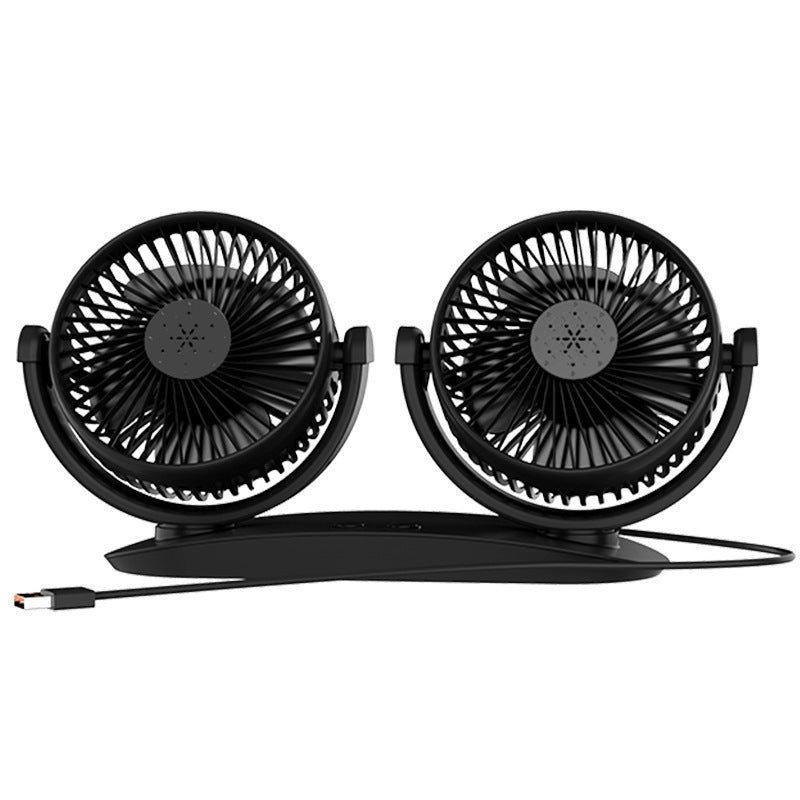 Dual-Head Rechargeable Desk Fan Bowlift