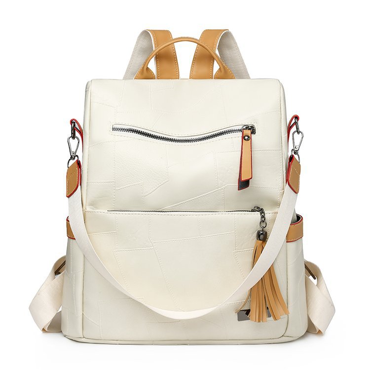 Textured Faux Leather Backpack Bowlift
