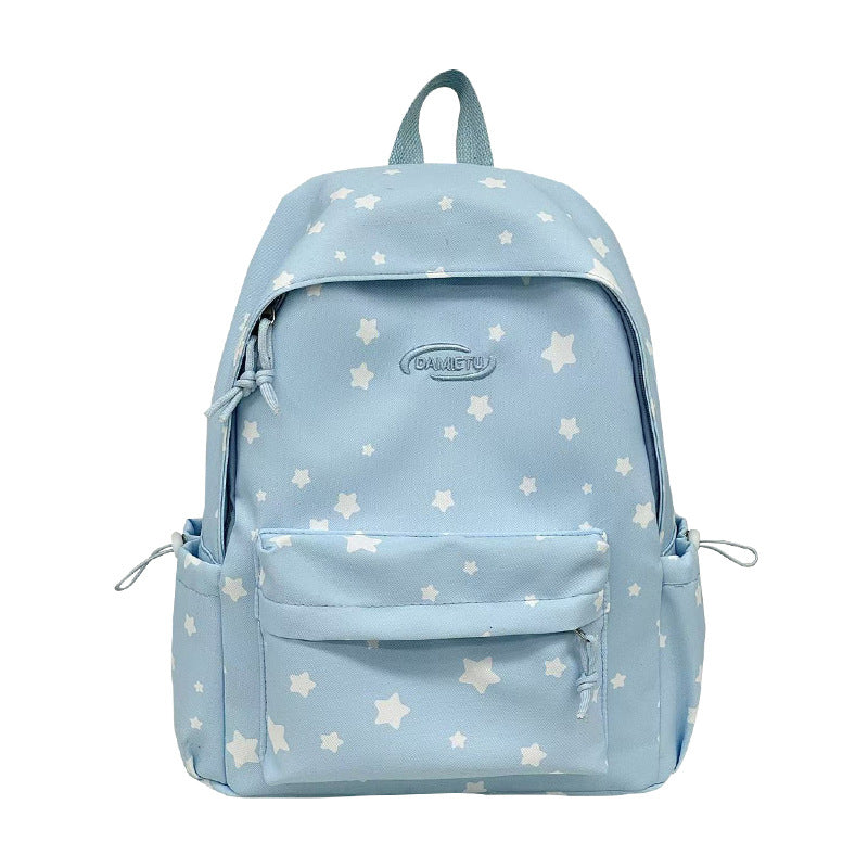 Star-Patterned Lightweight Backpack Bowlift